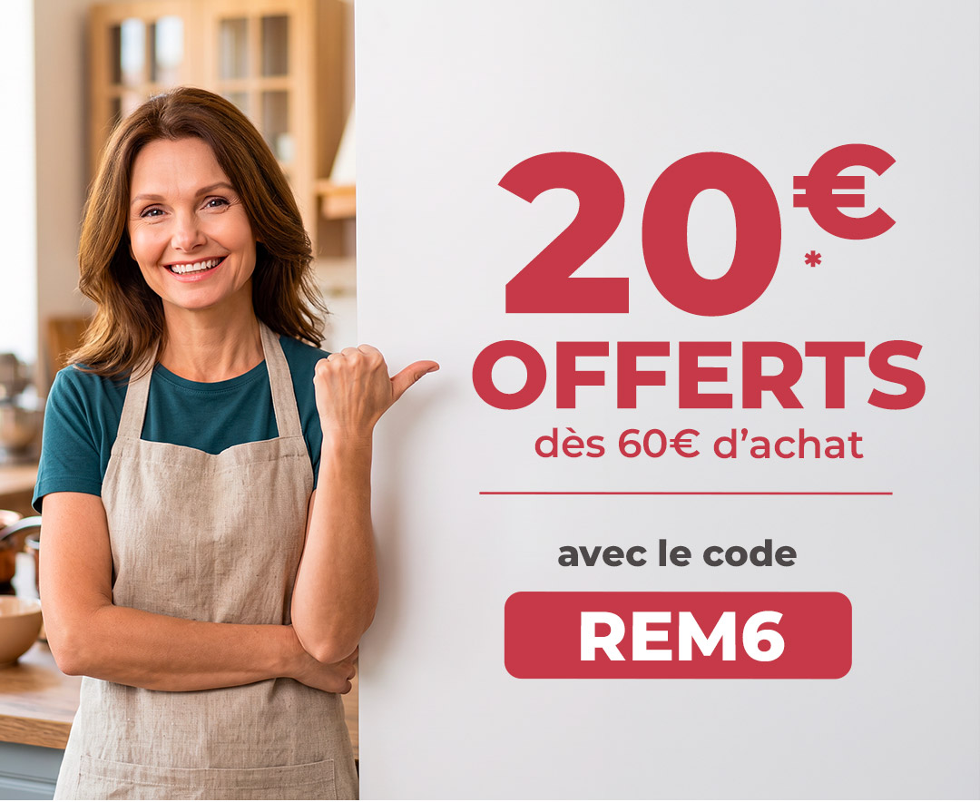 20€ OFFERTS* dès 60€ d'achat