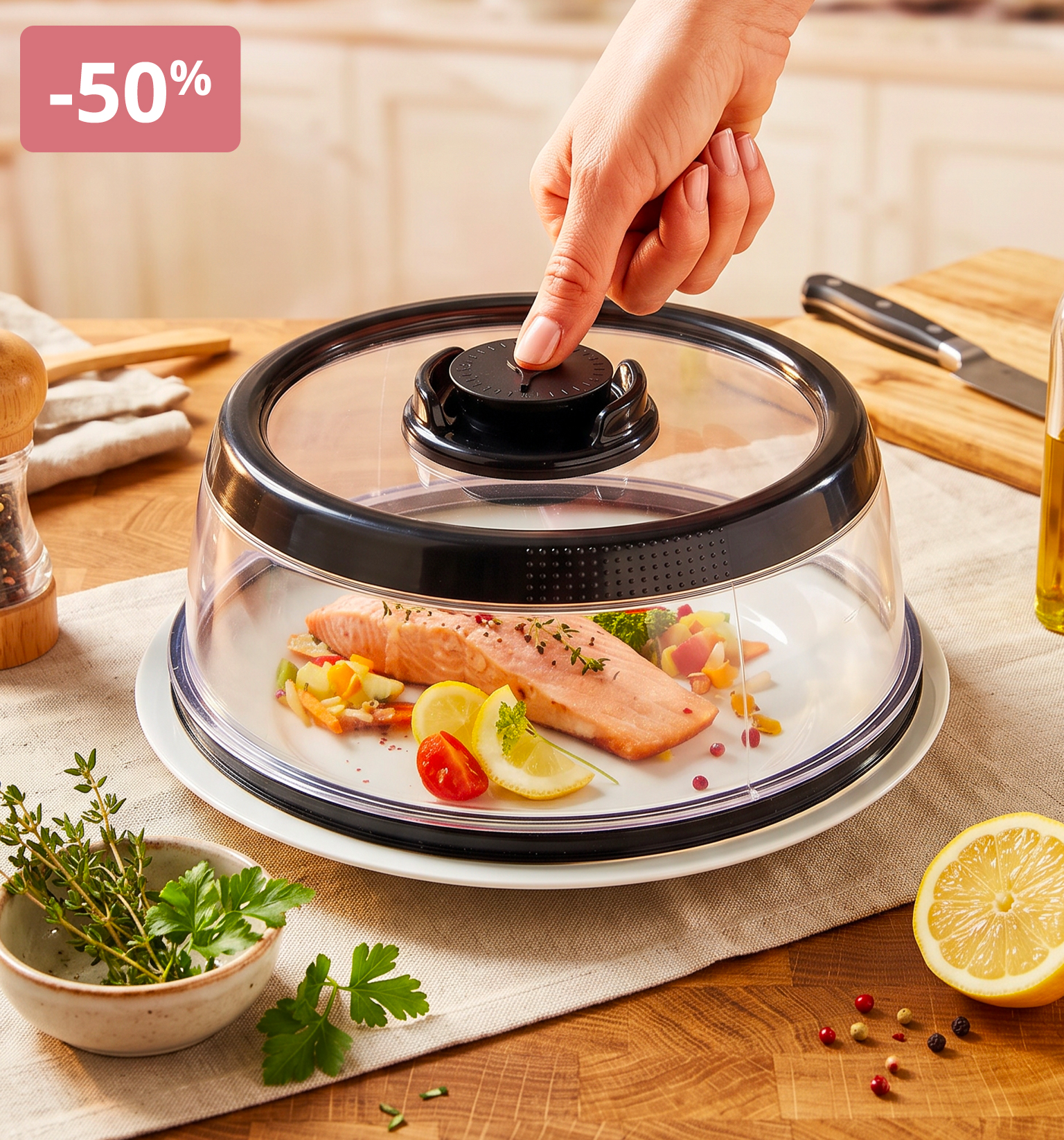 Cloche sous vide