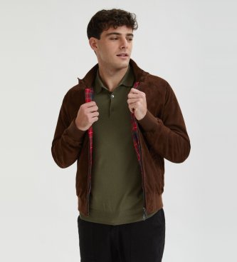 Chaqueta de Piel G9 marrón oscuro