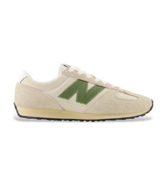 Zapatillas de piel 471 beige
