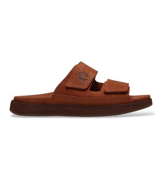 Sandalias de Piel Casco Cove marrón
