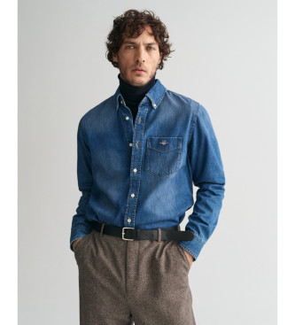 Camisa Vaquera Regular Fit azul