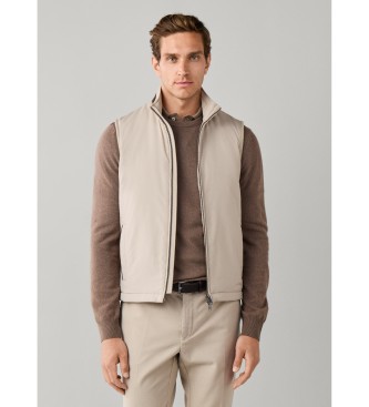Chaleco Windsor beige