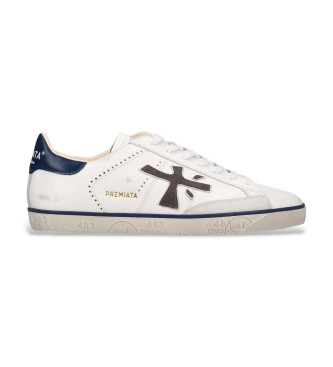 Zapatillas de piel Steven blanco