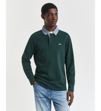 Heavy Rugger con cuello de cambray verde