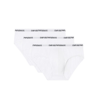 Set 3 Slip de punto elástico blanco