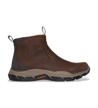 Botines de Piel Relaxed Fit Respected Evanston marrón