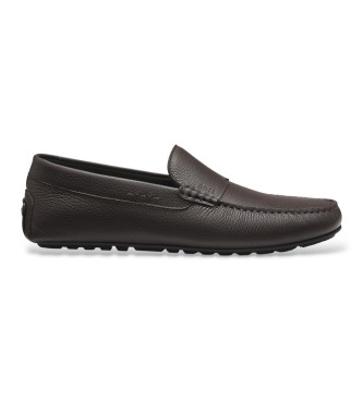 Mocasines de piel Noel marrón oscuro