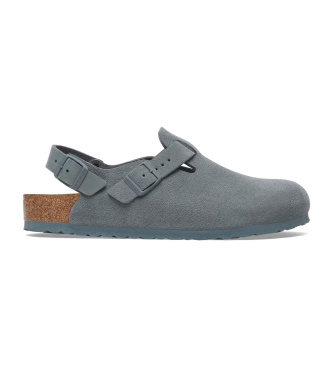 Zuecos de Piel Tokio (Ajuste Regular) gris