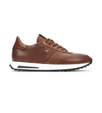 Zapatillas de piel Hanbury marrón