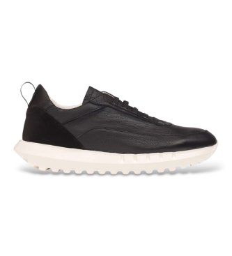 Zapatillas de Piel Mauro Negro