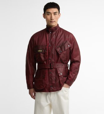 Chaqueta Distressed 90th Anniversary A7 burdeos