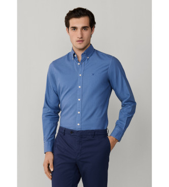 Camisa oxford fit tailored azul