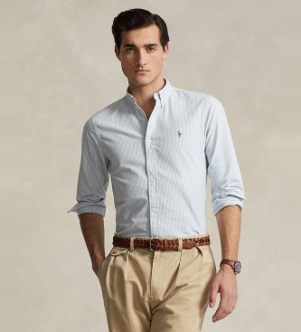 Camisa Oxford Slim Fit azul