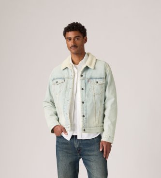 Chaqueta Type 3 Sherpa Trucker azul claro