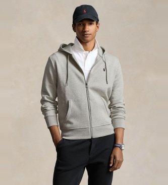 Sudadera de punto doble gris