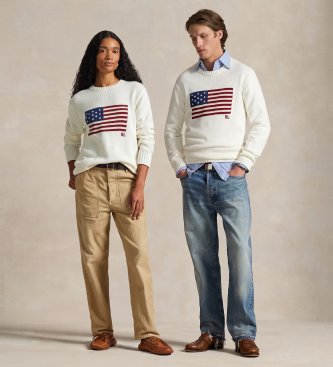 El emblemático jersey con bandera blanco