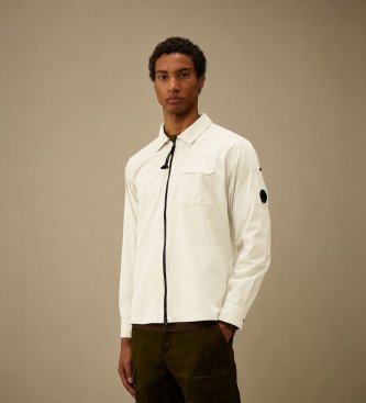 Sobrecamisa Organic Zip blanco roto