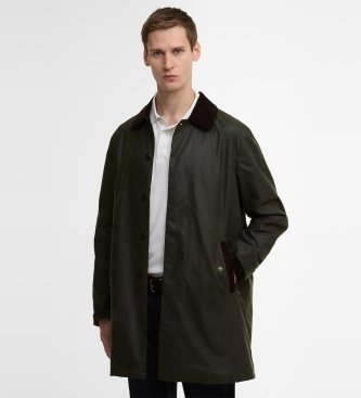 Abrigo Encerado Barbour x Baracuta Tyne verde oscuro