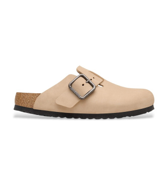 Sandalias de piel Boston Wire Buckle (Ajuste Estrecho) arena