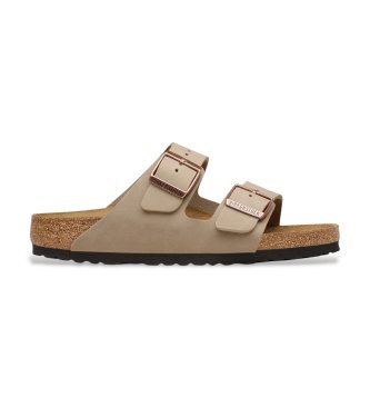 Sandalias de piel Normal Arizona Leoi (Ajuste Regular) marrón