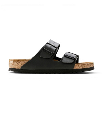Sandalias Arizona Soft Footbed Birko-Flor (Ajuste Regular) negro